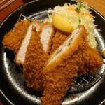 Katsutoshi - （2021/2月）ホッケかつと三元豚ロースかつ定食