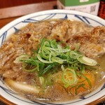 丸亀製麺 - 牛すき釜玉（並）　６９０円