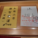 鮨 さかい - 本日の鮪