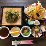 和食処 九助 - 茶そば天ぷらセット