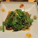 おばんざい・炙り焼き・酒 菜な - 豚肩ロース炭火焼き　りんご醤油がけ(2012.9)