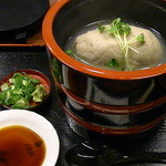 手打そば やっこ - 温かくボリュームのある「蕎麦がき」