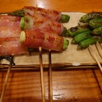 さしみ居酒屋 わっしょい - ベーコンアスパラ、ししとう