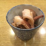 春のお店 - 付出し（ゲソと里いも煮）