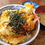 レストハウスところ - 海老フライ天丼