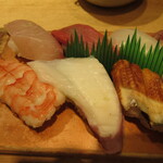 和礼寿司 - はまち・まぐろ・いか　海老・たこ・煮穴子