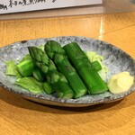 海鮮処 函館山 - 茹でアスパラ（480円）