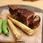 玄水 - 松阪牛シャトーブリアン岩塩プレート