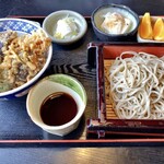 Togakushi Soba Narukiya - 天丼蕎麦セット