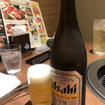 Koshitsu Yakiniku Kofuujin - 瓶ビール中アサヒ