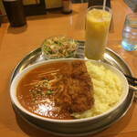 カレー居酒屋 バルサ - カツカレーセット  1,000円税込