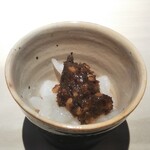 菊鮨 - ①烏賊と蕗の薹のお味噌