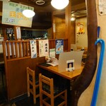 Hampei - 奥のカウンターにはキリンのビールサーバーが2基並んだりもしています。