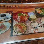 日光寿司 - 海鮮4色丼定食。
      今回私がいただいたお寿司のネタと同じですね。