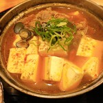 Shijimi Takiniku Kuniki - 麻辣肉豆腐定食　肉トッピ、ごはん大盛