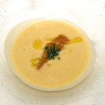 アロマフレスカ - 紫雲丹と水茄子のスープ