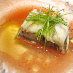 アロマフレスカ - 三河産 穴子の香草蒸し フレッシュトマトの香り
