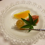 筑紫亭 - デザートのフルーツ