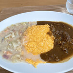 飛行船スタイル 南條 - 2種類のオムライス