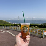 STARBUCKS COFFEE - ゆずシトラスティーと明石海峡大橋