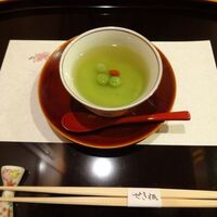 せき根 - 先付け うすい豆の葛豆腐
