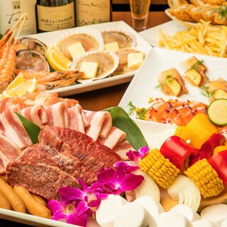 手ぶらBBQができるプランは2種類ご用意♪