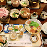 あわら温泉　政竜閣 - 煮物　凌ぎ　酢物　陶板