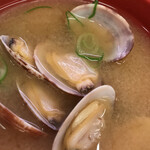 スシロー - あさり汁。\( ˆoˆ )/
