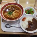 Resutoran Shikisai - 笠岡ラーメン カレーセット (税込)900円 (2021.05.05)