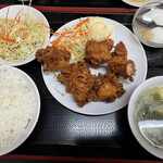 中華料理 三喜 - 唐揚げ定食