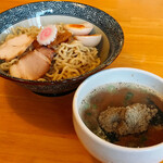 オサカナトンチャン - 魚介とんこつつけ麺（小）