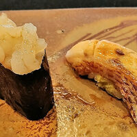 鮨 難波 - 白えび、のどぐろの炙り