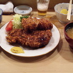 とんかつ とんき 目黒本店 - ロースに串カツ1本追加