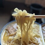Niku Soba Maiduru - 麺アップ