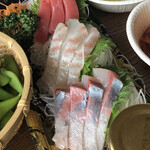 あまいけ - 魚力の刺身盛り合わせ小