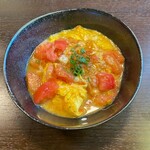 盐炒鸡蛋和西红柿 (加芝士)
