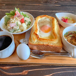 Cafe 食Do ぶぶ屋 - 料理写真:お玉子トースト