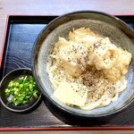 手打ちうどん 大蔵 - かしわ天バター 800円