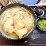 手打ちうどん 大蔵 - かしわ天うどん温 700円