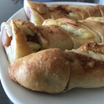 粉とクリーム - さらに先端に着目する。