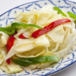 Stir-fried cabbage with fish sauce