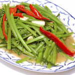 Stir-fried water spinach