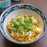 Tom Yum Mazesoba (Soupless noodles)