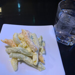 中国料理 聚宝 - 麦焼酎@500お通し@220