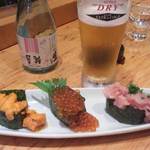 こぼれ３種とエクストラコールドと