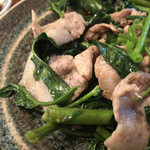 わかたろう - 空芯菜バラ炒め