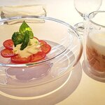 リストランテKubotsu - トマトとモッツァレラのスパゲティーカプレーゼ（ドッキング前）（2021.4）