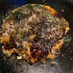 ほん和か - 豚玉、チーズとおもちトッピング960円