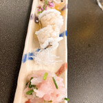 柏屋 大阪千里山 - こういう細長い皿って、撮るのムズイw