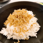 柏屋 大阪千里山 - おかわりはちりめん山椒ご飯♡